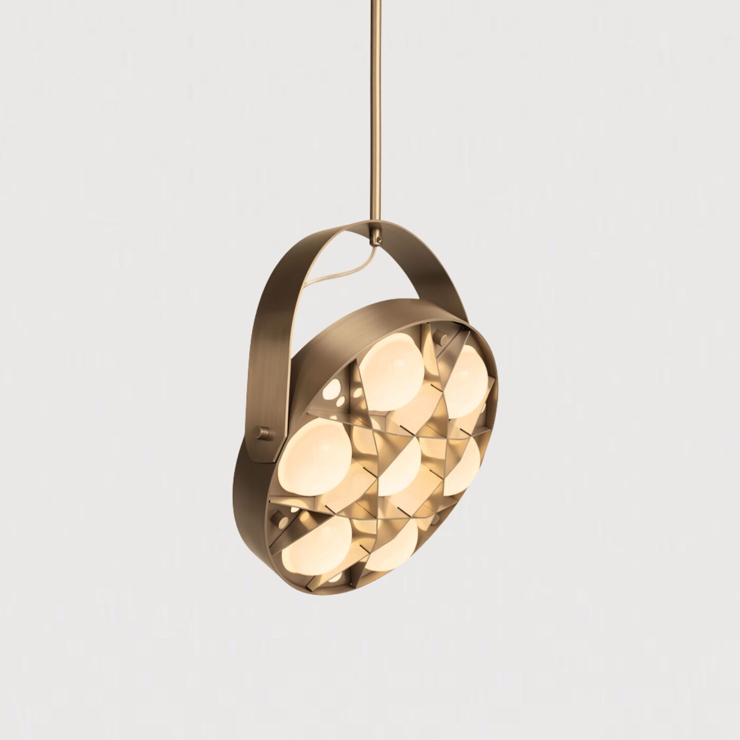 Surgeon Pendant 300 Flush Canopy Aged Brass